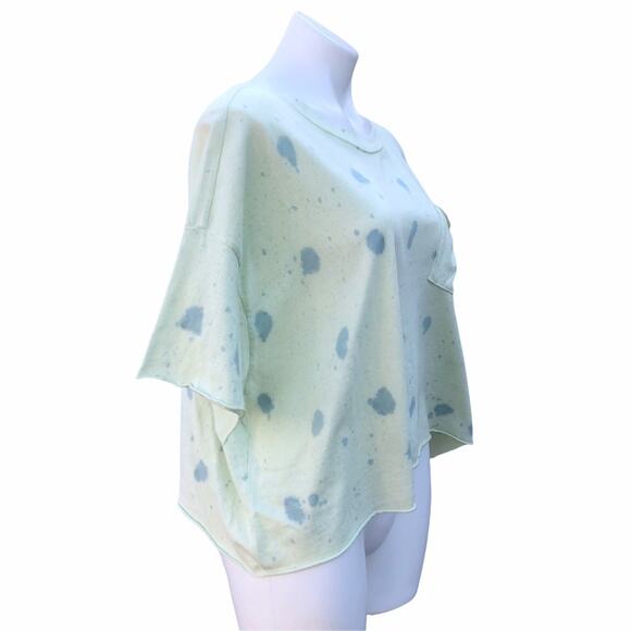 NEW Nordstrom Abound cotton pale green tie dye crop top size medium - Picture 4 of 9